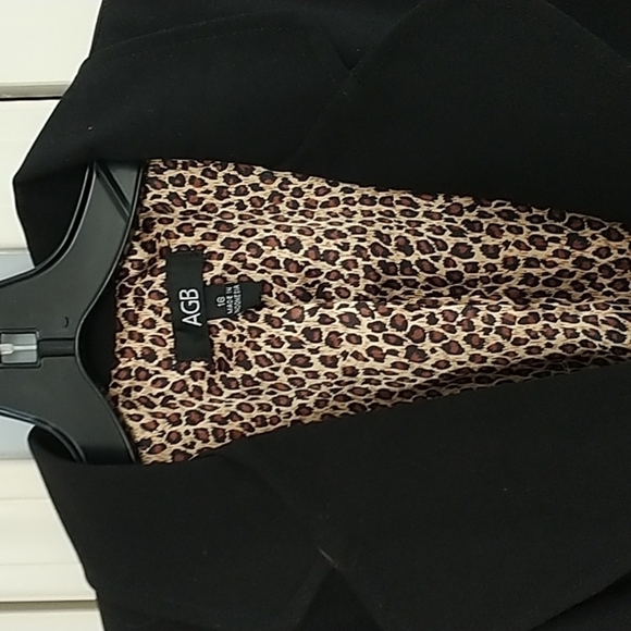 AGB Brown Classic Two Button Blazer/Jacket Sz 16 - Picture 6 of 13